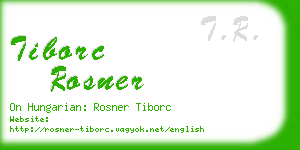 tiborc rosner business card